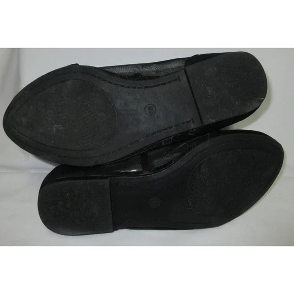 Torrid Women's Sz 9W Faux Black Suede/Mesh Almond Toe Ballet Flat - Picture 5 of 8